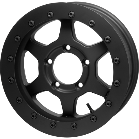 JMX16 Beadlock : Matte Black & Matte Black (Street Ring)