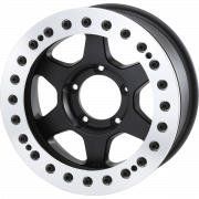 SOLIDRACING JMX2 BEADLOCK : SOLID BLACK/DIA-CUT FINISH